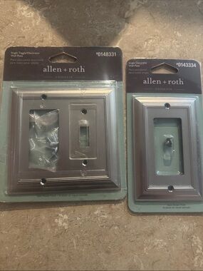 Allen+Roth Satin Nickel Decorative Wall Plates